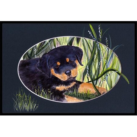 Carolines Treasures Carolines Treasures SS8053MAT 18 x 27 in. Rottweiler Indoor Outdoor Mat SS8053MAT